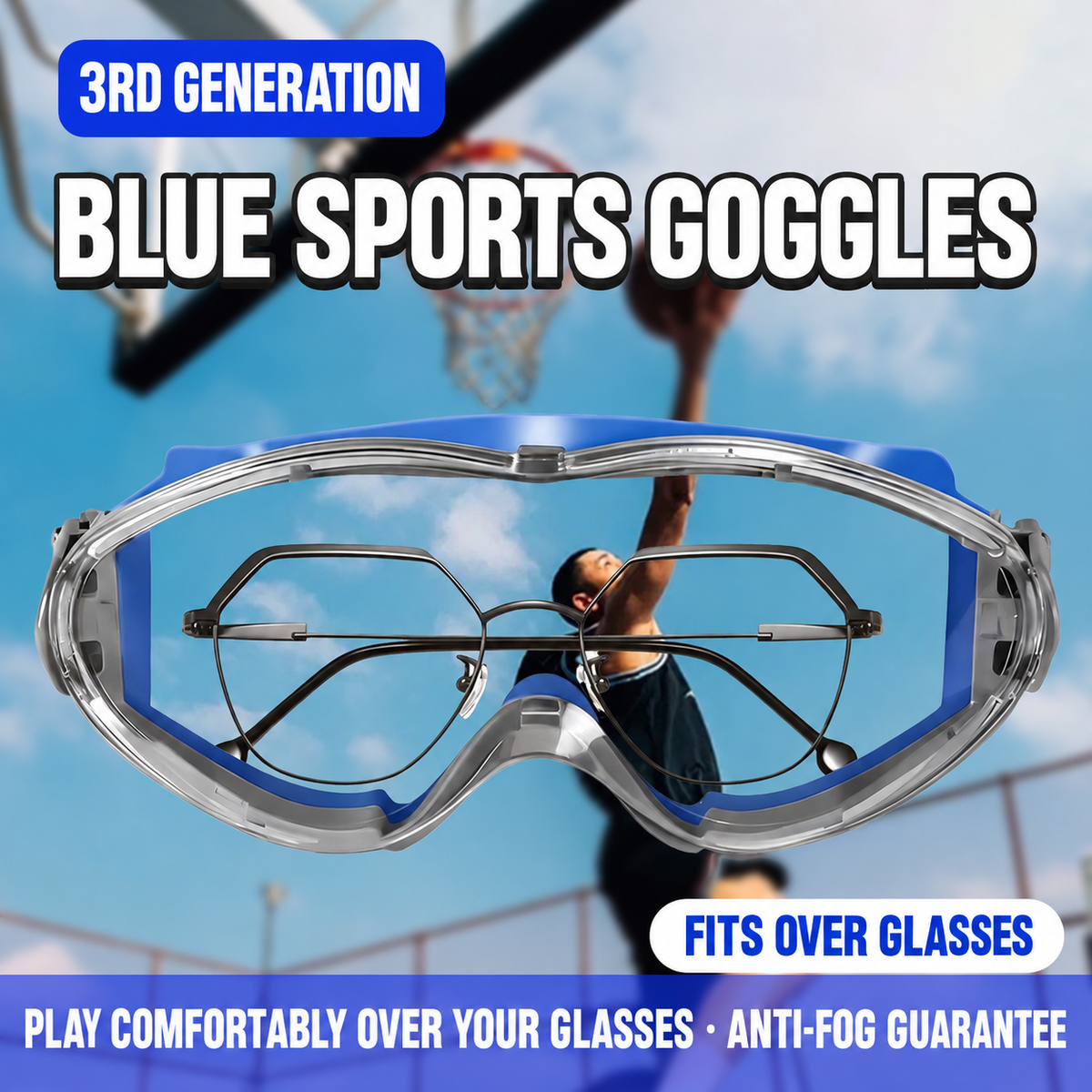 CourtShield ProVision Pickleball Protective Goggles