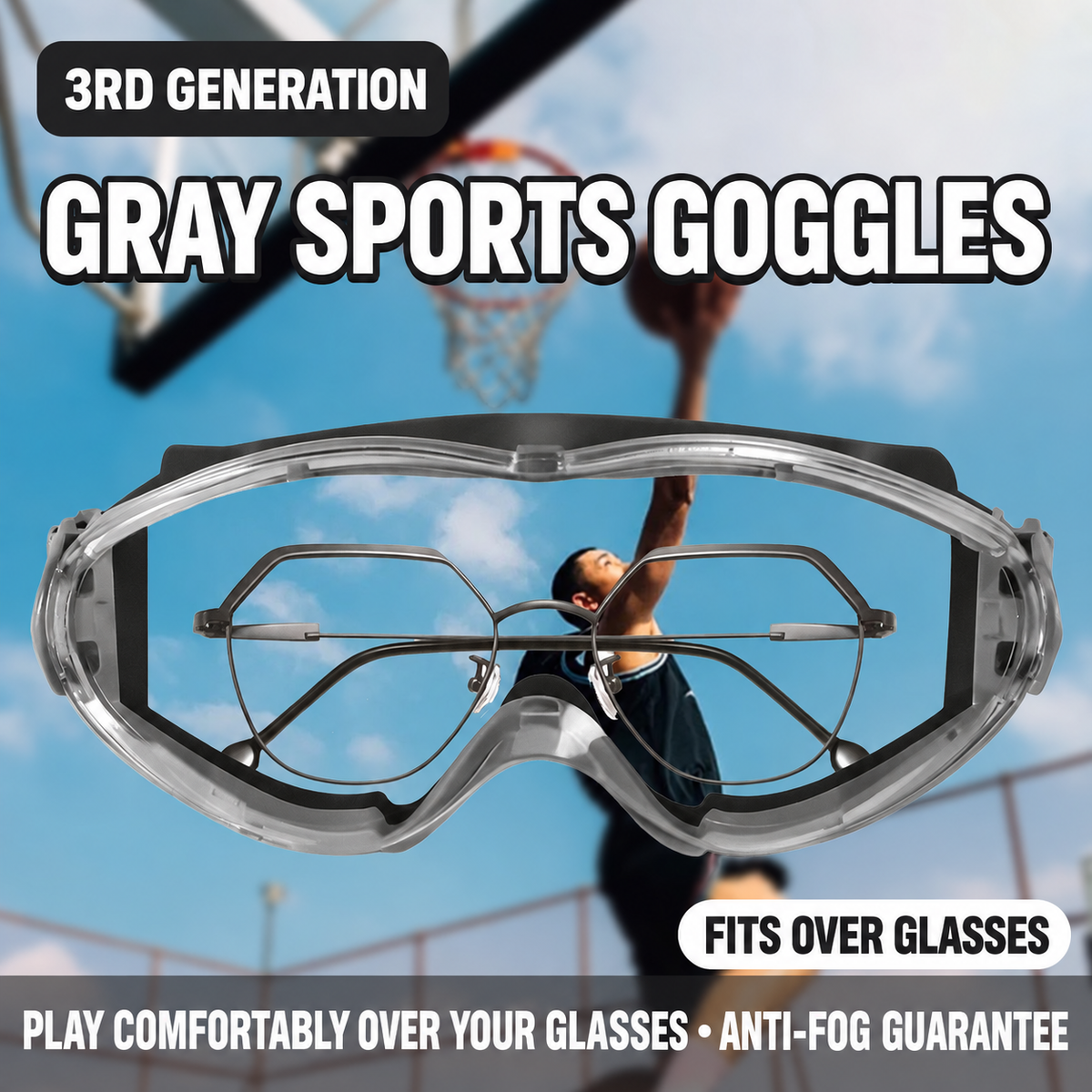 CourtShield ProVision Pickleball Protective Goggles