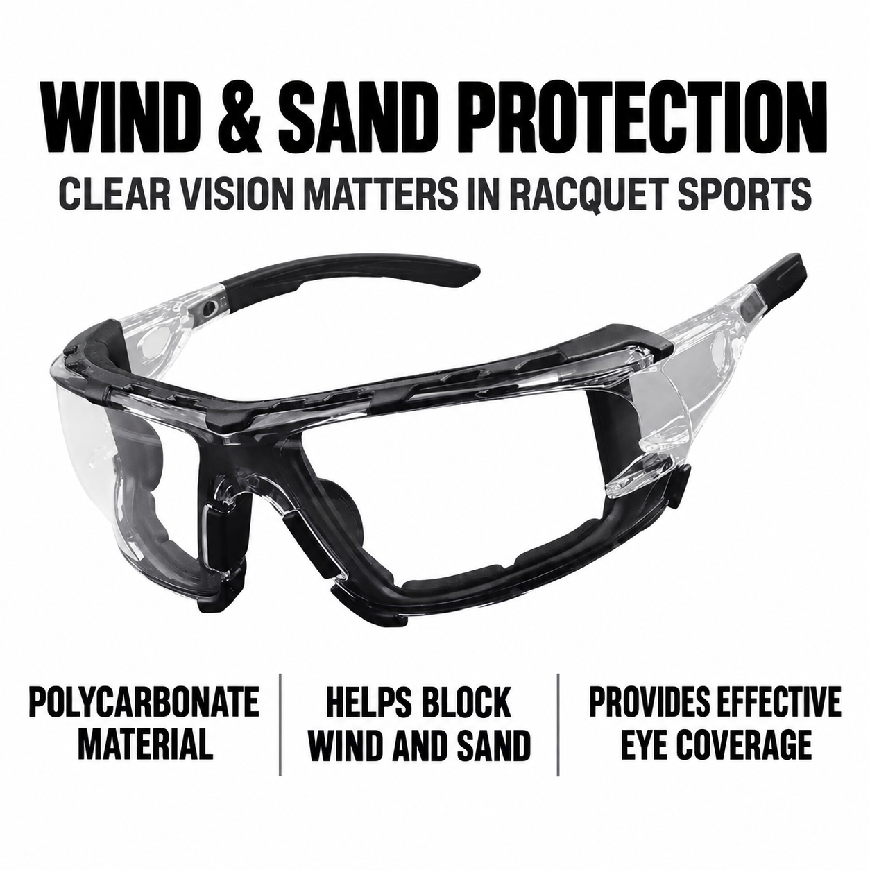 CourtShield ProVision Pickleball Protective Goggles