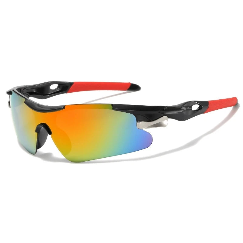 CourtShield Tempo rainbow mirror pickleball sunglasses gold lens