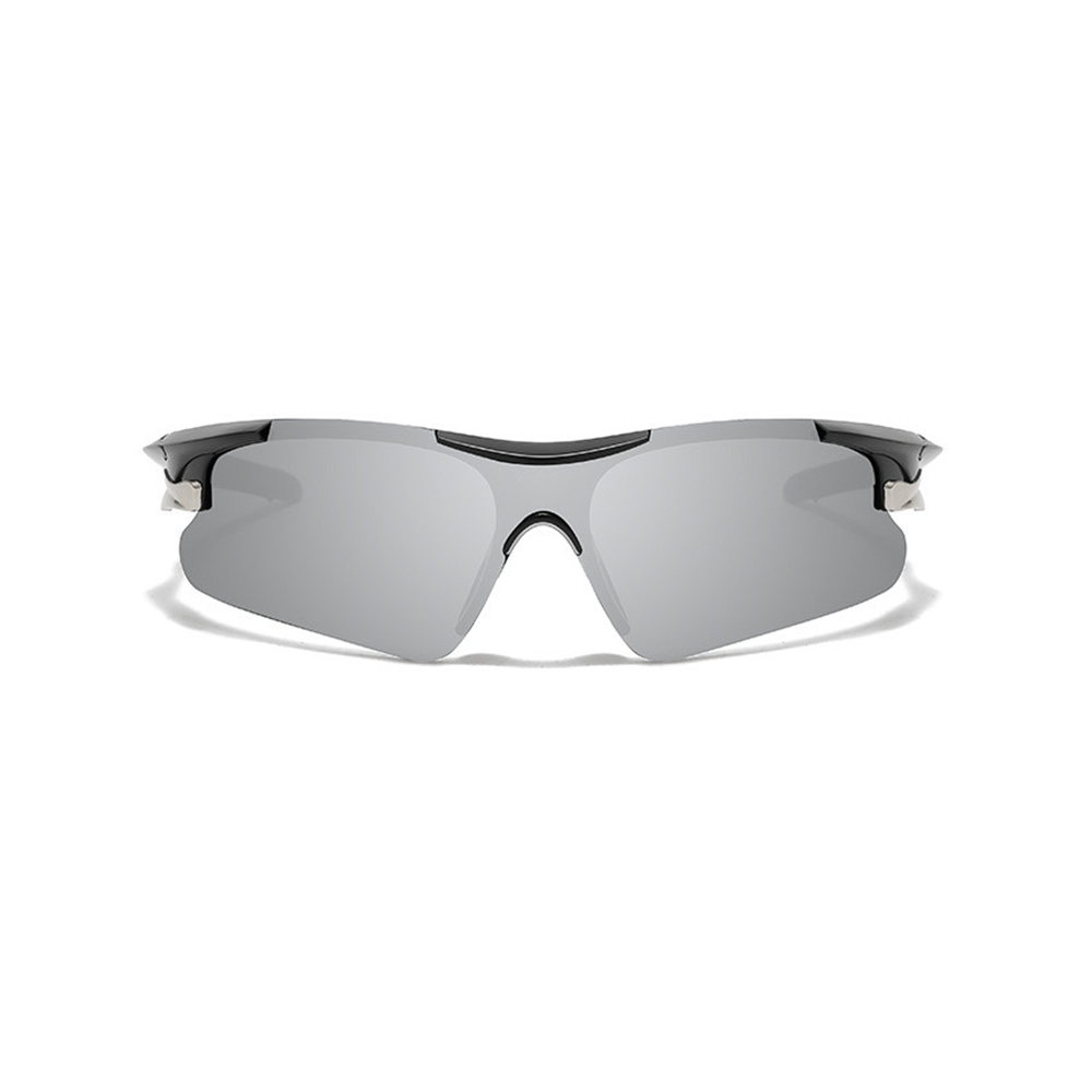 CourtShield Tempo silver mirror pickleball sunglasses clean front view